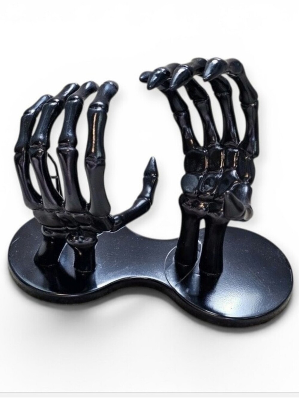 BLACK SKELTON  SPOOKY HANDS WINE HOLDER/ GOTHIC/ SPOOKY/ CREEPY/ DECOR